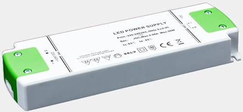 LED Netzteil Pro Slim (MECP-D) 12V DC, 4.16A, 50W Trafo Dimmbar mit MM Möbeleinbau, CE, Kurzschlussfest