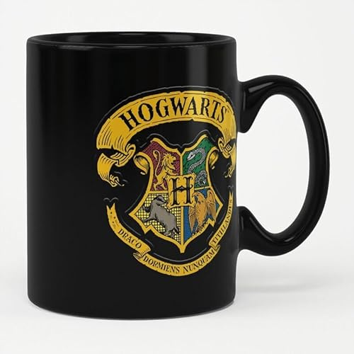 Harry Potter Blason Poudlard Unisexe Mug noir Céramique