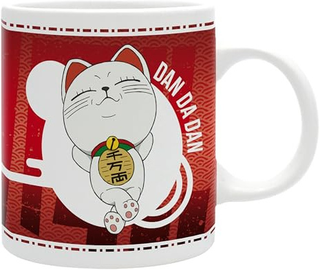 ABYSTYLE – Dan Dan Dan Mémé Turbo Mug – Official Product – 320 ml – High Quality Print – Microwave & Dishwasher Safe