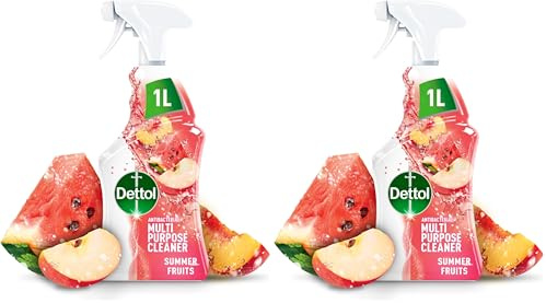 Dettol Antibacterial Cleaning Spray Summer Fruits 1L (Pack of 2)
