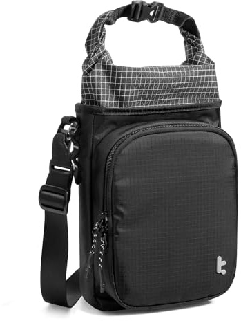 tomtoc Sling Bag für Handheld-Gaming-Konsolen, schlanke Crossbody Tasche | Passend für Steam Deck, ROG Ally X, Xbox Ally X, Nintendo Switch 2 und PS5 Portal, Rolltop Fach für Ladekabel und Zubehör