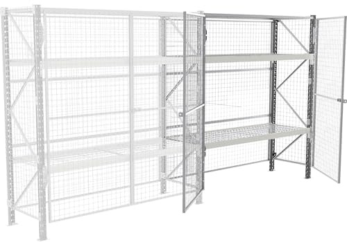 kaiserkraft | Weitspann-Sicherheitsregal | Feldlast 4500 kg | HxBxT 2000 x 1800 x 600 mm | Anbauregal