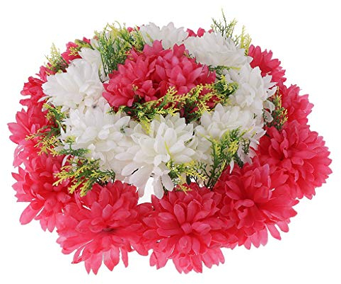 Tubayia Künstliche Grabblumen Seidenblumen Kunstblumen Kranz Grabschmuck Grabgesteck (Rosa)