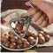 Angoter Manuelle Macadamia-Nuss-Öffner-Nuss-Maschine Walnuss Nussknacker Nuss Sheller Werkzeug Macadamia Nut Öffnungsküchenzubehör