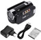 Videocamera Digitale FHD Camcorder Con Rotazione di 270°, Alta Definizione 1080P, 16X Zoom, 32G Scheda Memoria per YouTube