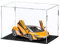 CECOLIC Acryl Vitrine, durchsichtige Display Box mit Spiegelmontage Arbeitsplatten Würfel für Sammlerstücke, Action Figuren, Miniaturfiguren, Aufbewahrung und Organisation (Schwarz, 30 x 20 x 20 cm)
