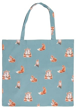 Wrendale Designs - Faltbare Einkaufstasche, blau, 160mm x 160mm (folded), 410mm x 440mm (unfolded)