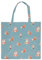 Wrendale Designs - Faltbare Einkaufstasche, blau, 160mm x 160mm (folded), 410mm x 440mm (unfolded)