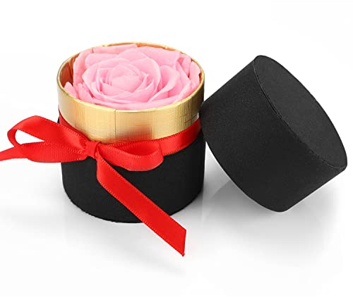RANJIMA Ewige Rosen, Infinity Rose Echte Rosen Konservierte Rosen Handgemacht, Rosenbox mit Konservierte Blumen, Geschenk für Mama Frau Freundin Frauen, Geschenk zum Valentinstag Geburtstag Muttertag