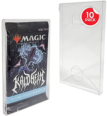 EVORETRO Sammelkarten-Hülle, kompatibel mit Pokemon, Einzelpackung, Booster, Magic, Yu-Gi-Oh, 10 Stück, 0,35 mm dicker Kunststoff, PET, Pokemon-Kartenschutzhalter