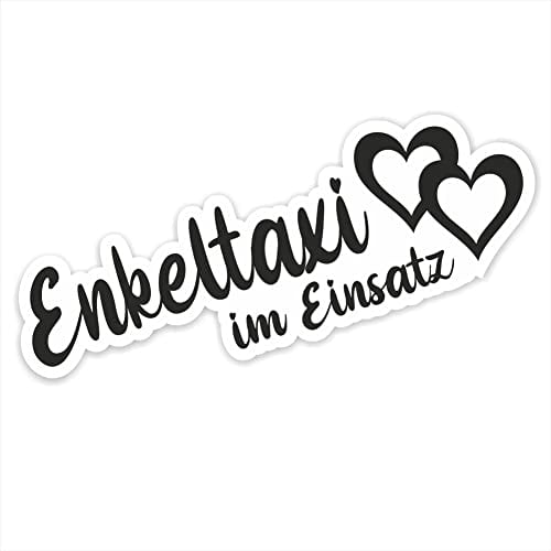 folien-zentrum - Enkeltaxi im Einsatz 16 x 5,5 cm - hochwertiger Aufkleber Auto Tuning - Auto Sticker - Lustige Aufkleber für Auto - Car Sticker - Autoaufkleber - Made in Germany