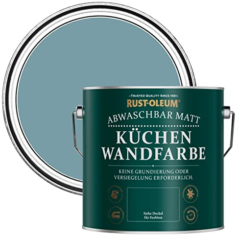 Rust-Oleum Blue Washable Kitchen Wall Paint in Matt Finish - Pacific State 2.5L