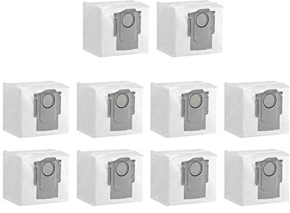 AYBAL Dust Bags Compatible With Roborock Q7 S7 MAXV Ultra Q7 MAX T8 Vacuum Cleaner Spare Dust Filter Parts Garbage Bags Replacement Spare Parts (Color : 10pcs)