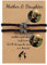 Jacklin F Benutzerdefinierte Foto Armband personalisierte Foto Projektion Armband Kreis Foto Armbänder mit Bild im Inneren geflochtene Armband für Frauen/Männer Geburtstag für Paar