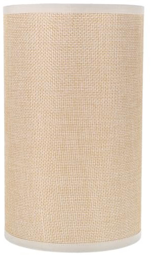 NUOBESTY Abat-Jour En Lin Beige E27 Pour Lampe De Table, Lustre, Lampe Murale, CréE Une Ambiance Chaleureuse Et Naturelle, Anti-PoussièRe, 20x12x12 Cm