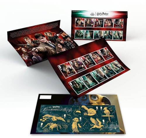 Royal Mail Harry Potter Briefmarken, offizielles Harry Potter-Präsentationspaket zum Sammeln