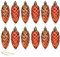 com-four® 12x Christbaumanhänger Zapfen - Tannenbaumzapfen für den Weihnachtsbaum - Christbaumschmuck zum Anhängen für Weihnachtsdeko - bruchfest