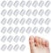 INBOLM Silicone Toe Protector,40PCS Clear Toe Cover Breathable Gel Toe Caps Anti-Friction Toe Protectors for Women Men Gel Toe Separators for Shoes for Cushions Corns, Blisters, Calluses