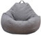 BAODBF Bezug für Sitzsack, ohne Füllung, 100 x 120 cm, für Schlafzimmer, Wohnzimmer, Büro, Grau
