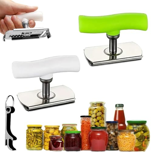 Effortless Jar Opener, Effortless Arthritis Jar Opener, Adjustable Jar Lid Remover Gripper, Jar Opener for 1.18-3.74inch Bottle Can (2Pcs)