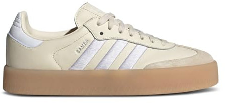 adidas Baskets Sambae pour femme, Wonder White/Cloud White/Silver Metallic, 7.5