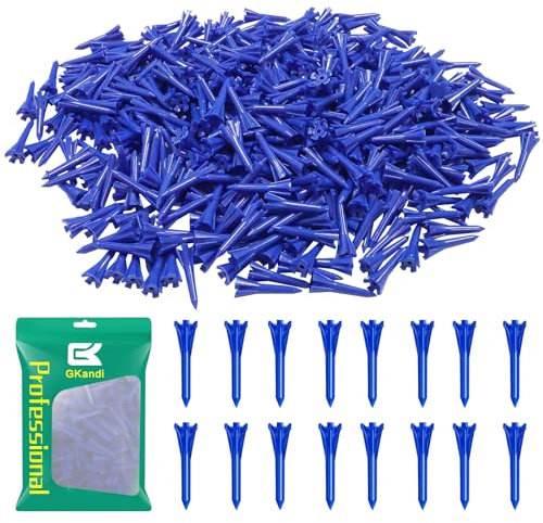 GKandi Golf Tees Five Prong Cup Design Plastic Golf Tees 1 1/2 Inch Bulk for Women Men Ladies Clubs Golf Balls 50/100 Count White Blue (Blue, 50pcs)