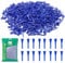 GKandi Golf Tees Five Prong Cup Design Plastic Golf Tees 1 1/2 Inch Bulk for Women Men Ladies Clubs Golf Balls 50/100 Count White Blue (Blue, 50pcs)