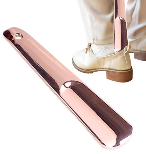 Chausse-pied en métal, petit chausse-pied | Aide à chaussures de voyage en acier inoxydable pour personnes âgées, , hommes et femmes, bottes, accessoires à talons hauts, rose gold, Refer to