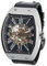 DANIEL&DOUGLAS(ダニエルアンドダグラス) Armbanduhr DD8808 Analog Automatik Mechanische Armbanduhr Skelett Marke Herren, silber, schwarz
