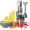 Salter Mixeur à Main 3-en-1 Cosmos, Attachements Fouet, Mixeur et Hachoir à Lames en Acier Inoxydable, Mixeur Plongeur Multifonction, Parfait pour Tous Usage, Contient 1 Bol 500 ml, 2 Vitesses, 350W,