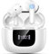yobola Cuffie Bluetooth, Auricolari Bluetooth 5.4 con Stereo HiFi, Sport Cuffie Wireless con 4 ENC Cancellazione Rumore Mic, Mini Cuffiette Bluetooth IPX7 Impermeabile 35H LED Display, USB-C, Bianco