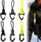 6stk Paracord Schlüsselanhänger mit Karabiner, Schlüsselanhänger Geflochtene Lanyard, D Ring Schlüsselband Schlüsselring, Paracord-Lanyard-Clips, Geflochtenes Lanyard, für Survival Camping Wandern