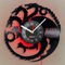 Viiluuxr LED Leuchtend Vinyl Schallplatten Uhr 30 cm Funkuhren Led-Streifen Science-Fiction Film Böser Drache Gaming Deko Zimmer Nachtlicht ohne Tickgeräusche Outdoor Leuchtendes Ambiente Wanduhr.