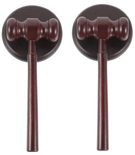 UPKOCH 2satz Richterhammer Mit Holzhammer Und Klangblock Für Junge Mädchen Richter-Accessoire Für Spiel Und Kostüm Rechtskundiges Spielzeug Für Jura-absolventen Und