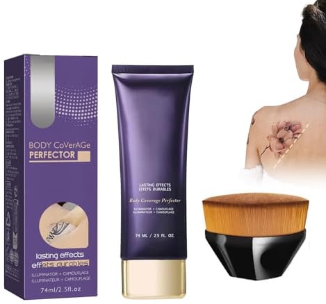 Hppsctink Tattoo Concealer, 74ml Concealer für den Körper,Tattoo-Concealer & Reparatur-Creme, Körper-Tattoo-Narben-Abdeckung, Unsichtbarer Abdeckstift, cream5