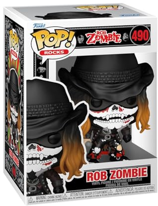 Funko POP! Rocks: Rob Zombie with Bandana | Offizieller Fanartikel und Merch - Vinyl Sammelfigur als Regal Deko - Geschenkidee zum Geburtstag für Fans und Sammler