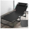 AWYYA Klappbares Einzelbett, Karpfenliege, Ergonomisches Design, 4-stufige Rückenlehnenverstellung, Waschbares Design, Keine Installation Erforderlich(Style4-56x176)