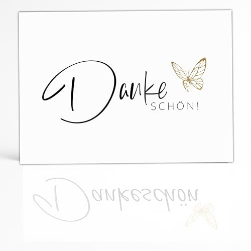 Eummelchen 25 zauberhafte Dankeskarten | edles 300g Cremepapier | Postkarte Danke Karte | Karte Dankeschön | Danksagungskarten | Vielen Dank Karten