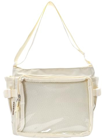 OYIWINMI Ita Bag Transparente Rucksack mit verstellbarem Riemen, transparentes Fenster, japanischer Stil, große Kapazität, für Studenten, den täglichen Gebrauch, Schule, Einkaufen, Anime, Cosplay