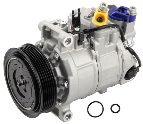 Godimg Compresor climático compatible para A4 (2014-2015), A5 (2007-2017), Q5 (2008-2013), kit de compresor AC de repuesto para coche
