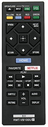 New RMT-VB100U Replaced BLU-RAY Player Remote fit for Sony Player BDP-BX150 BDP-BX350 BDP-BX550 BDP-BX650 BDP-S1500 BDP-S2500 BDP-S2900 BDP-S3500 BDP-S4500 BDP-S5500 BDP-S6500 BDP-S3700 Bdp-bx370