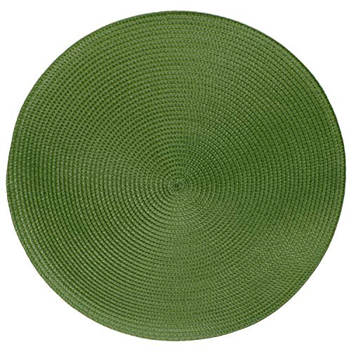 Tischsets Platzsets MARRAKESCH RUND im 4er-Set, Ø 38 cm, abwischbar, grün