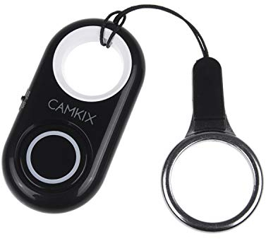 CamKix Telecomando Otturatore Fotocamera con Tecnologia Wireless Bluetooth® - Cordino con Anello Rimovibile - Moschettone - Cattura Immagini/Video Senza Fili fino a 10 m (30 ft) su iPhone/Android