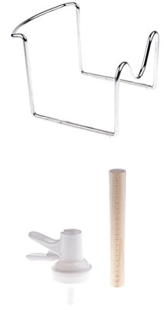 SGerste Support antidérapant pour bouteille d'eau de 5 L, support pour carafe, distributeur de refroidisseur, robinet de robinet de 45 mm, robinet de rechange pour filtres à eau