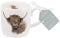 Wrendale Designs par Hannah Dale Highland Vache Mug, Porcelaine anglaise, Multicolore