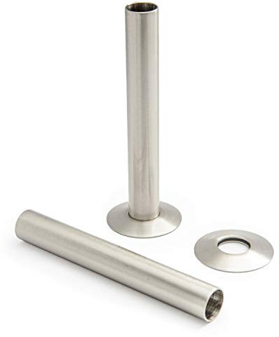 Hot Flow | 130mm Pipe Shroud/Sleeve (Pair) (Satin Nickel)