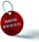 Hundemarke zur Personalisierung für Hunde und Katzen - Gravierte, Personalisierbare Medaille - 7 Farben Verfügbar (Groß Rund-32 mm, Rot)
