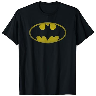 Batman Washed Bat Logo T Shirt T-Shirt