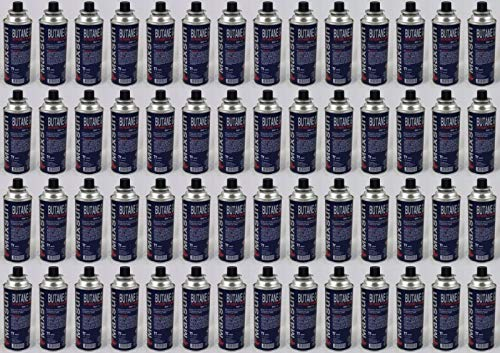 Cartouches universelles de gaz butane RHP Cartouches de gaz pour réchauds de camping, 56 pièces de 227 g, désherbant, gaz butane de camping, cuisinière à gaz, cuisinière à gaz