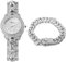 Halukakah Vergoldete Uhr Iced Out,Herren Platin Weißgold Plattierte Kubanische Kette Eingelegtes Band Quarz Armband 9.5,mit Kubanischer Kette 8 Armbandset,Volle Cz Labordiamants